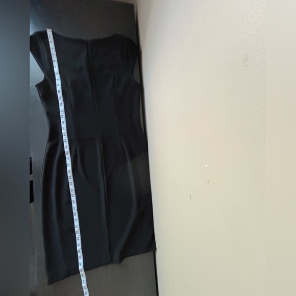 Joseph Ribkoff 🇨🇦 Sz 10 Classic Black Dress Career Professional Event Guest - Picture 11 of 12